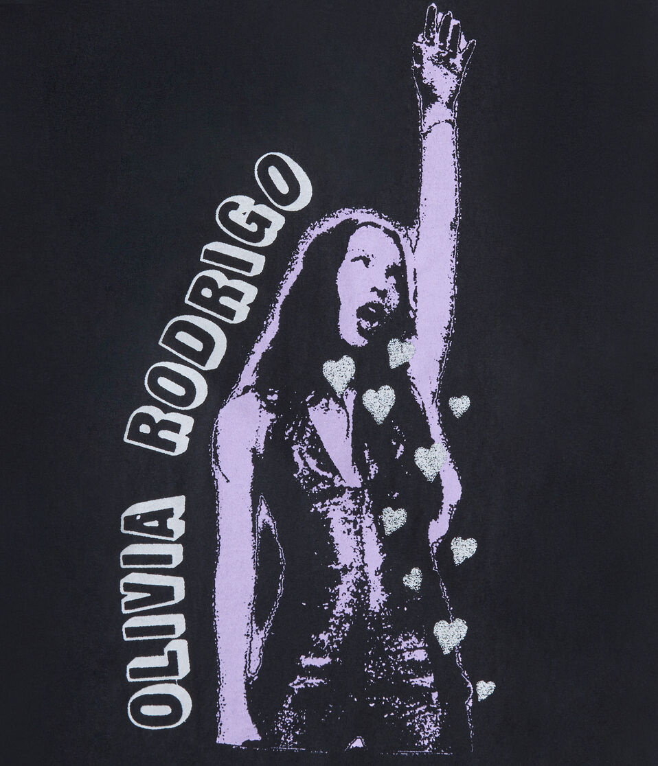 Olivia Rodrigo Hearts Oversized Graphic Tee