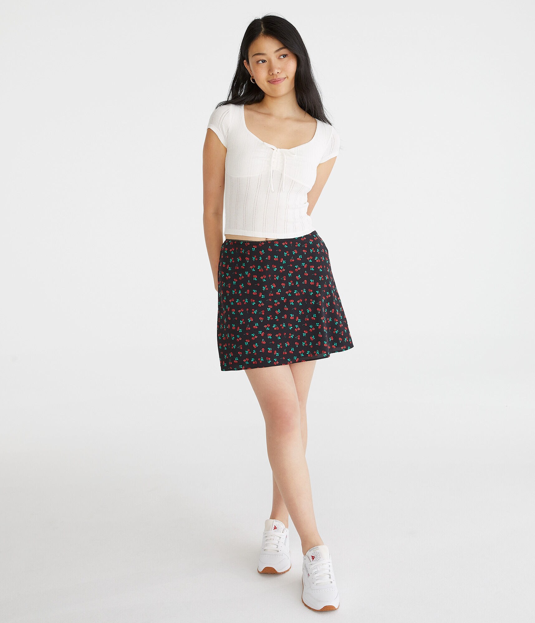 Cinched Scoop-Neck Tee