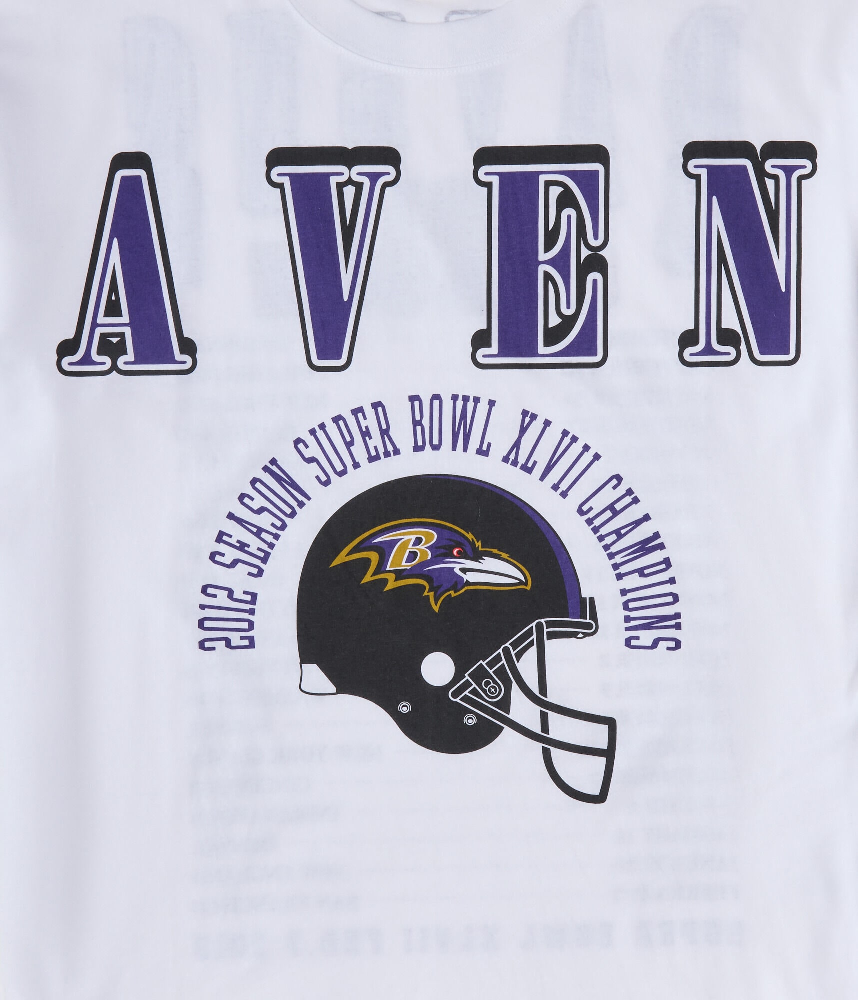 Baltimore Ravens Super Bowl Boxy Graphic Tee