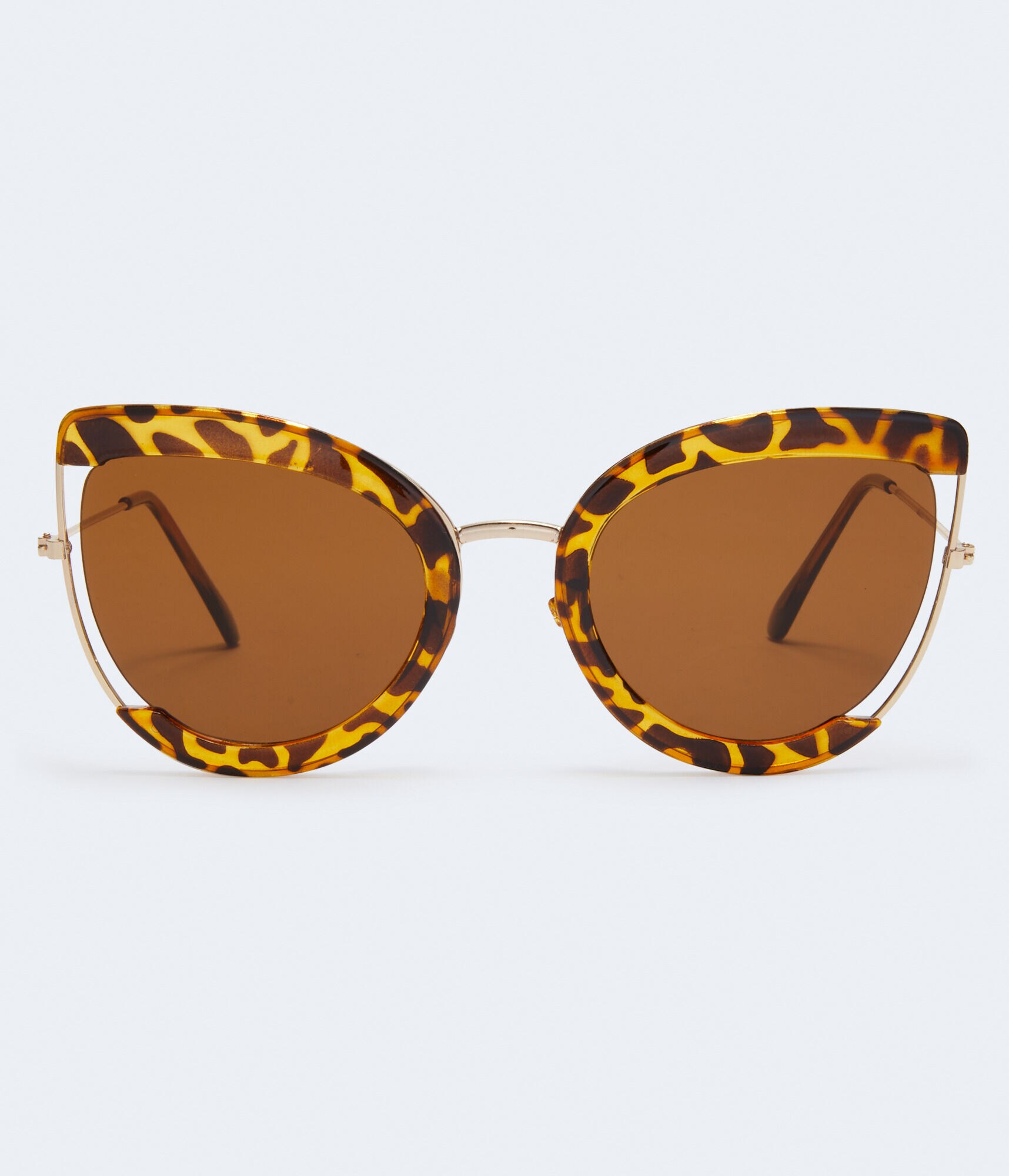 Tortoiseshell Combo Cateye Sunglasses
