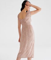 Floral Square-Neck Midi Dress