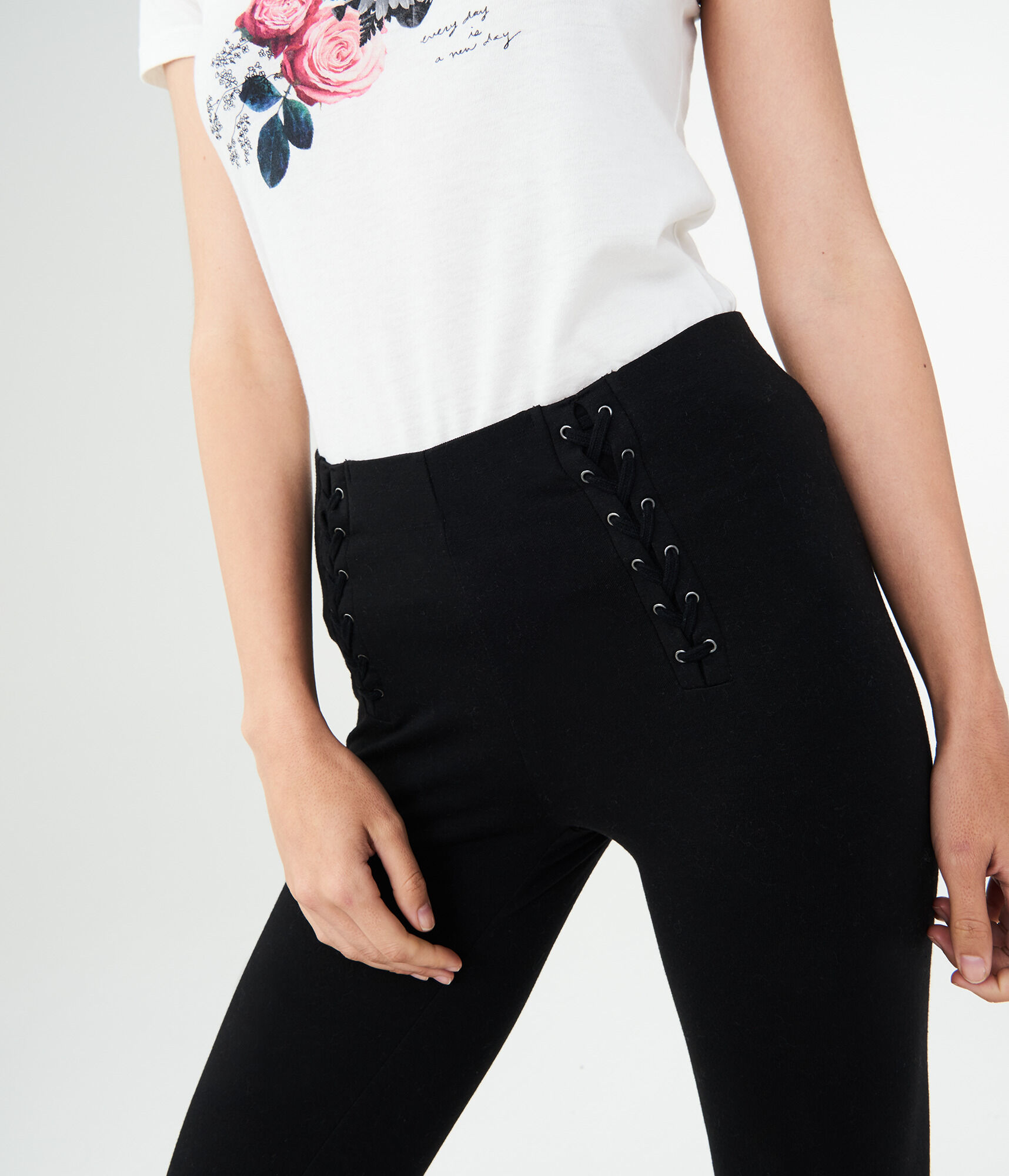 Lace-Up Leggings