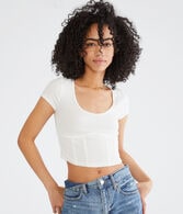 Corset Detail Tiny Top