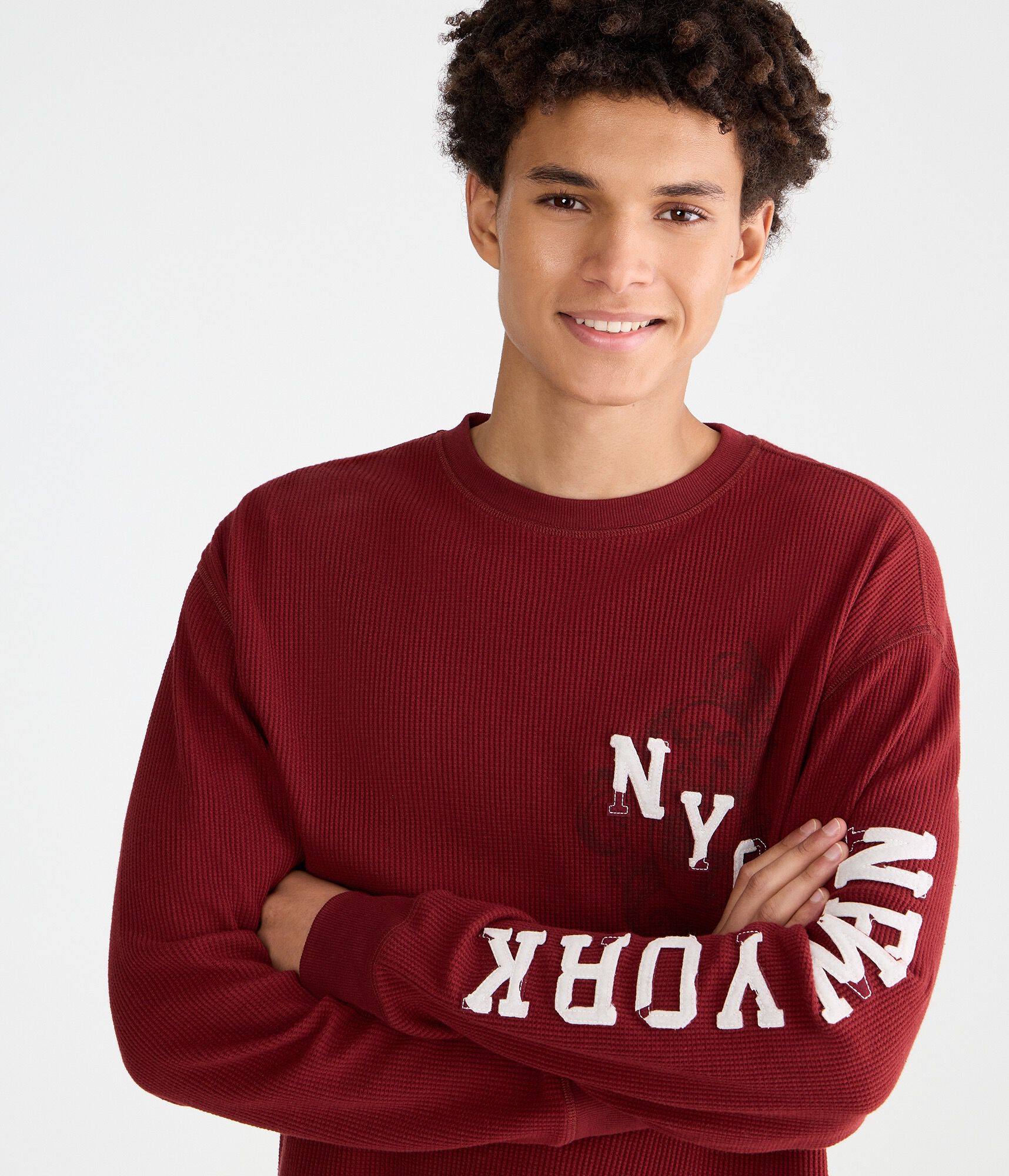 Long Sleeve New York Graphic Thermal Tee