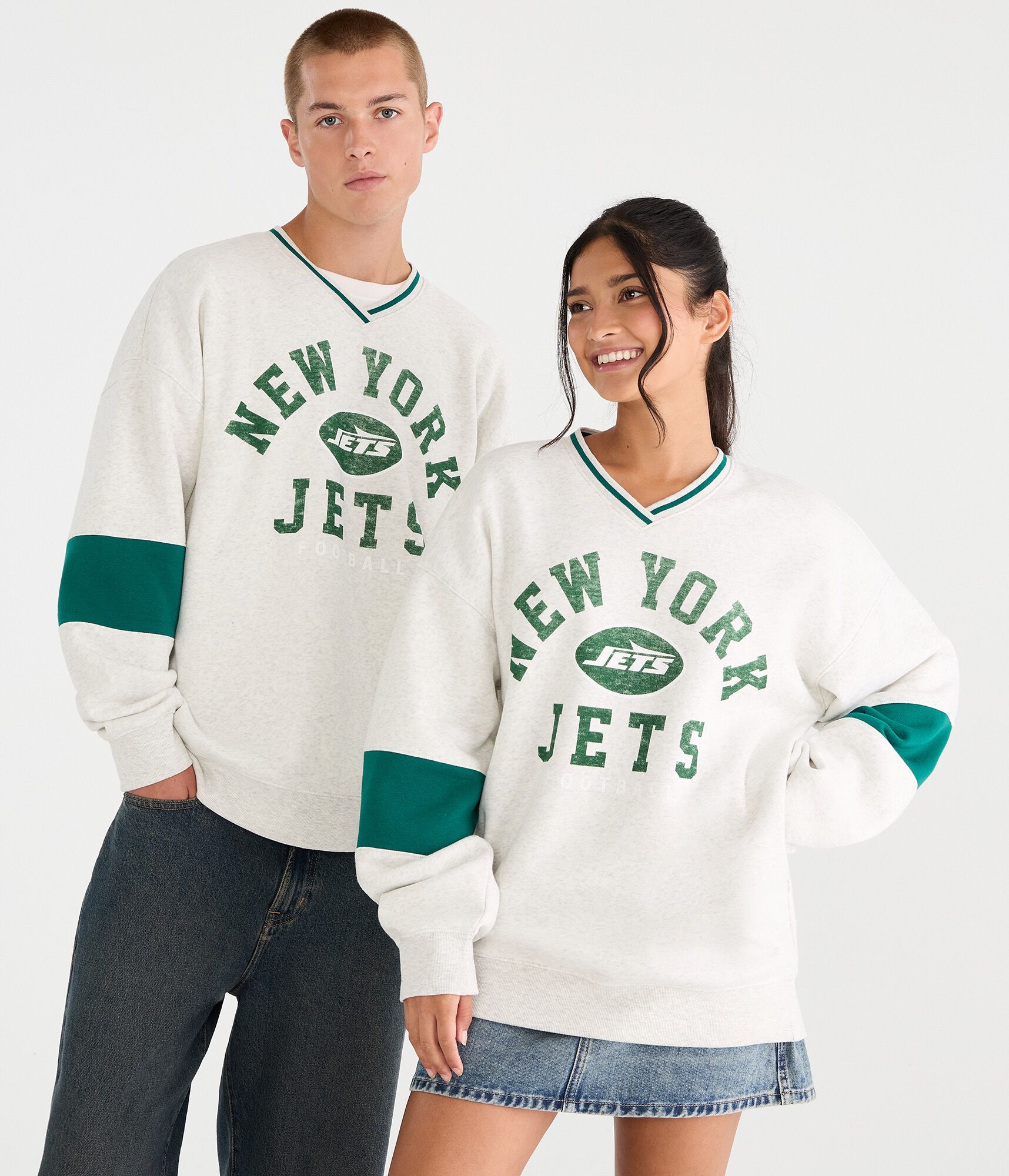 New York Jets V-Neck Sweatshirt