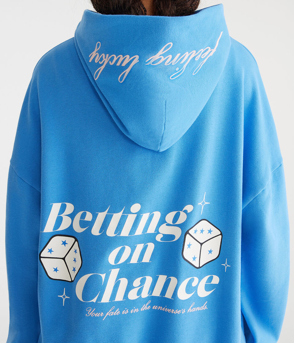 Cloud Soft Betting On Chance Oversized Pullover Hoodie