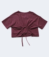 Cinched Back Keyhole Tee