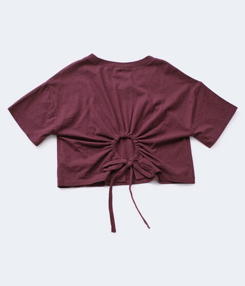 Cinched Back Keyhole Tee