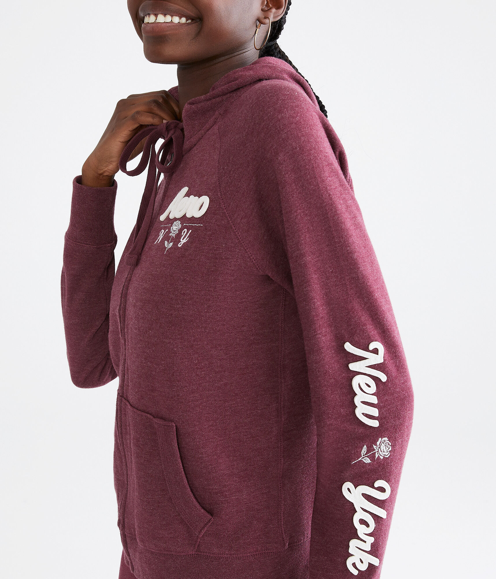 Aero NY Rose Full-Zip Hoodie