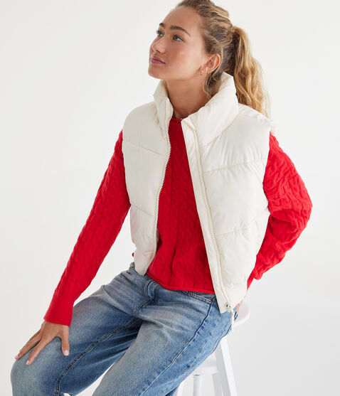 Cable Cropped Boat-Neck Sweater Cable Cropped Boat-Neck Sweater