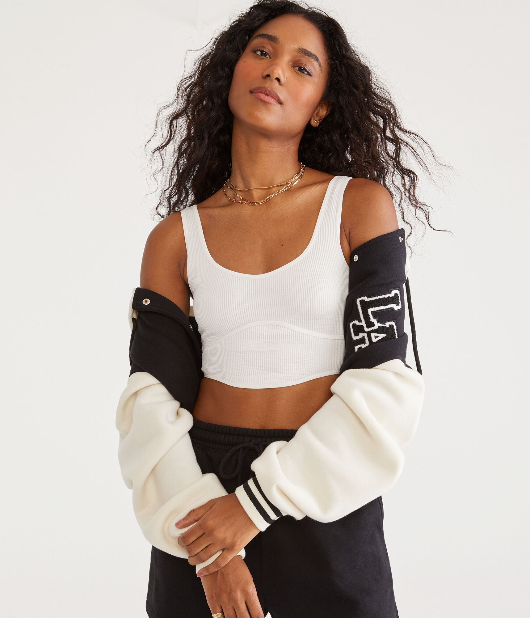 Seriously Soft Seamless Cropped Corset Tank