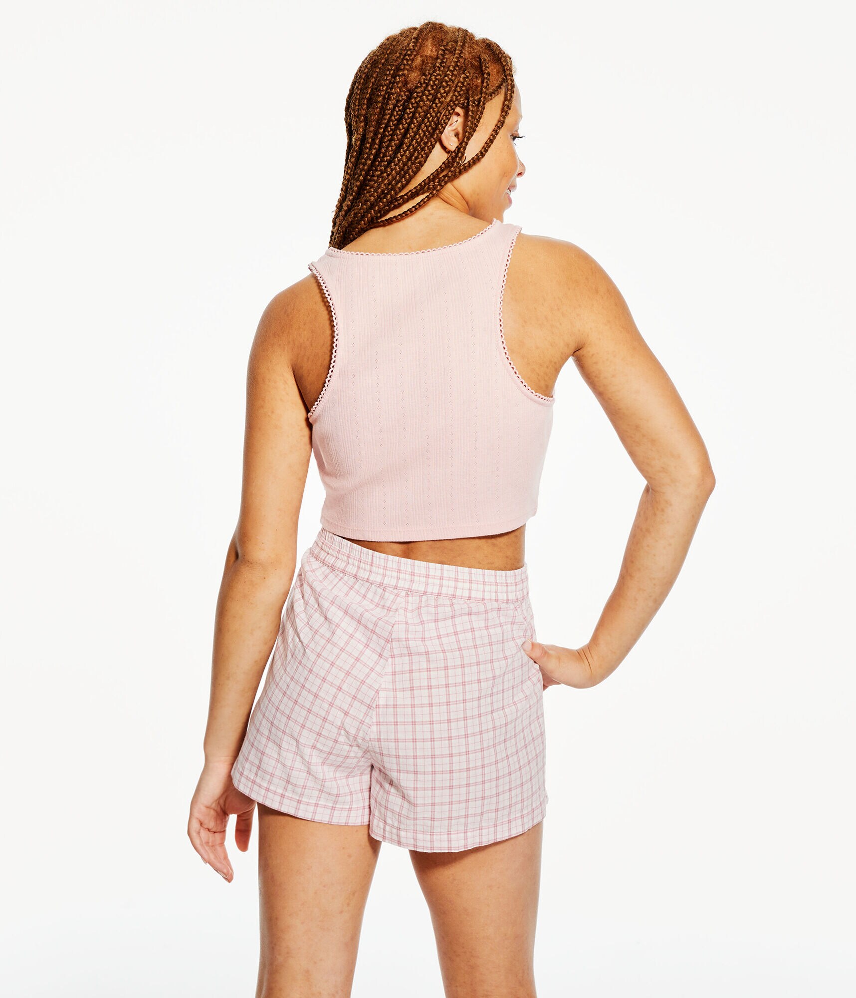 Knit Cropped Sleep Tank