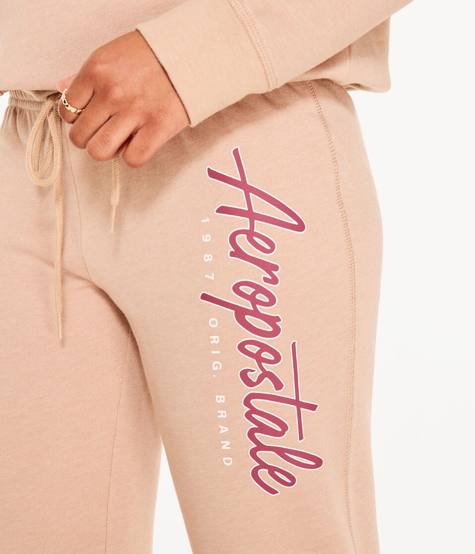 Aeropostale Script Logo Cinched Sweatpants