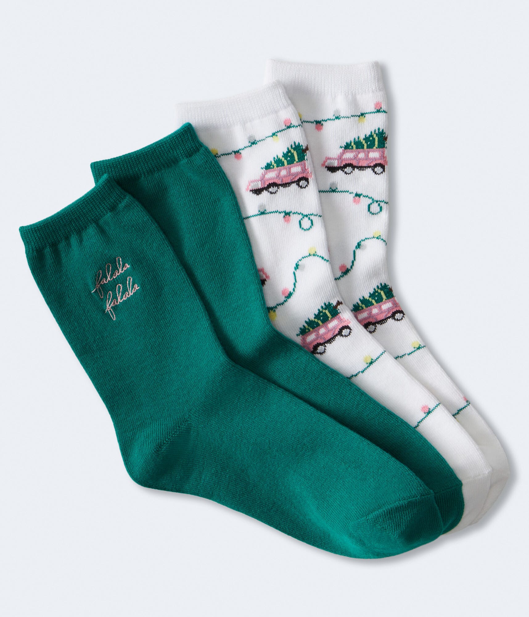 Fa La La Holiday Crew Sock 2-Pack