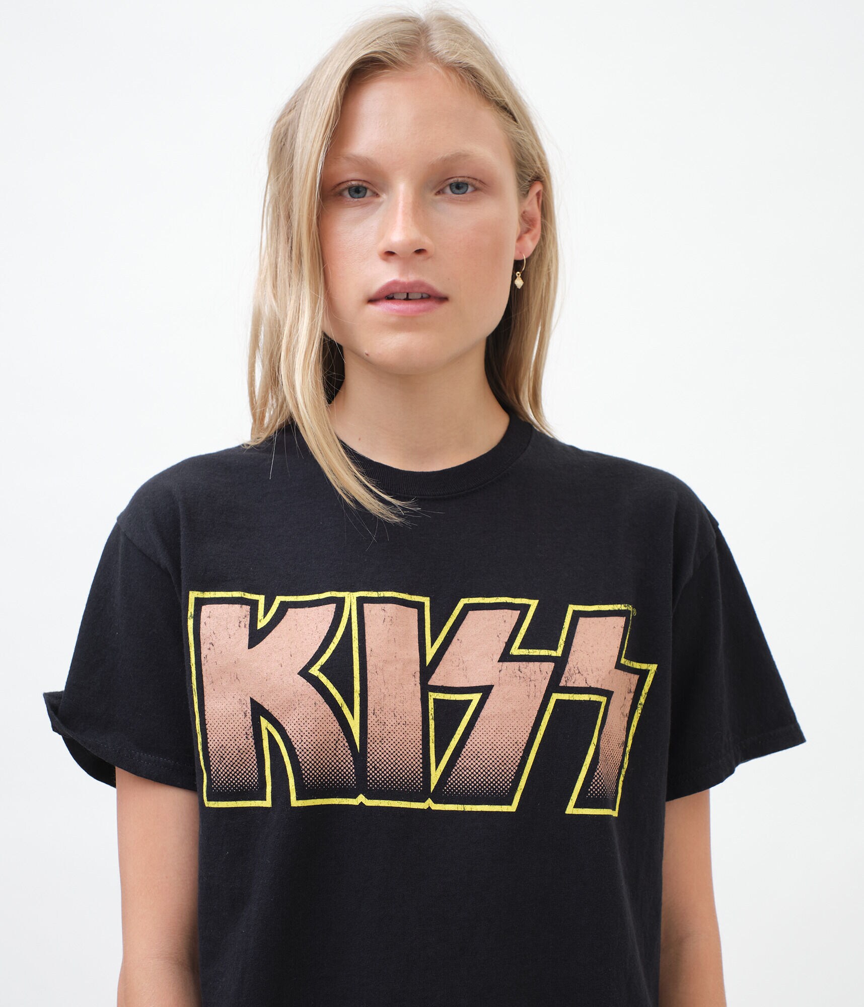 Kiss Band Logo Boyfriend Graphic Tee***