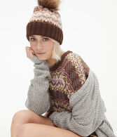 Fair Isle Cropped Sleep Crew Sweater