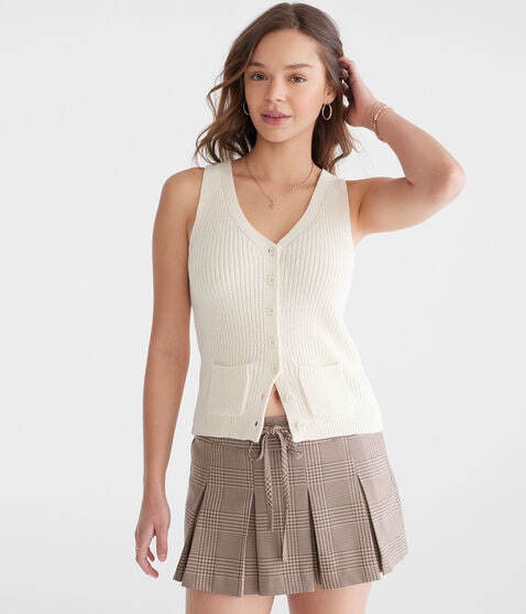 Solid V-Neck Sweater Vest Solid V-Neck Sweater Vest