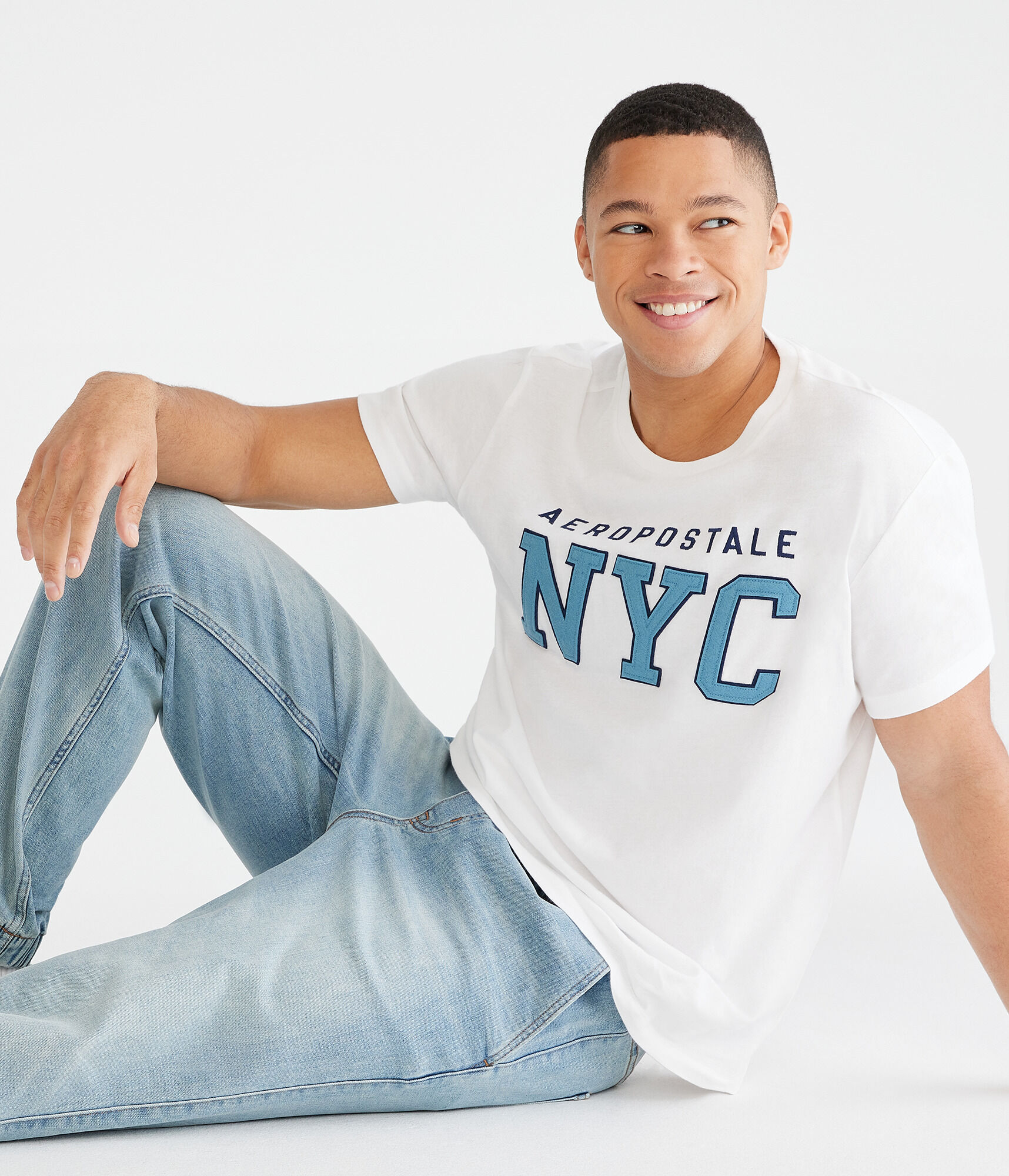 Aeropostale NYC Appliqu&eacute; Graphic Tee