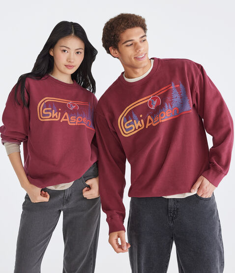 Ski Aspen Crew Sweatshirt Ski Aspen Crew Sweatshirt