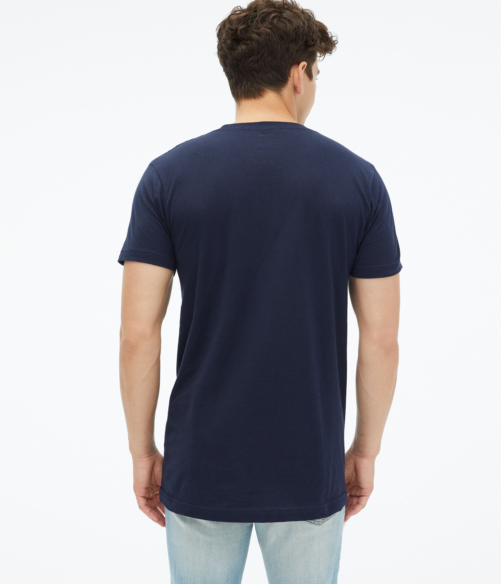☆YALE☆ 2 TONE ARCH TSHIRT  BLUE YD01SS1011RB / YEM1SS MUSINSA | YALE 2 TONE ARCH T-SHIRT NAVY