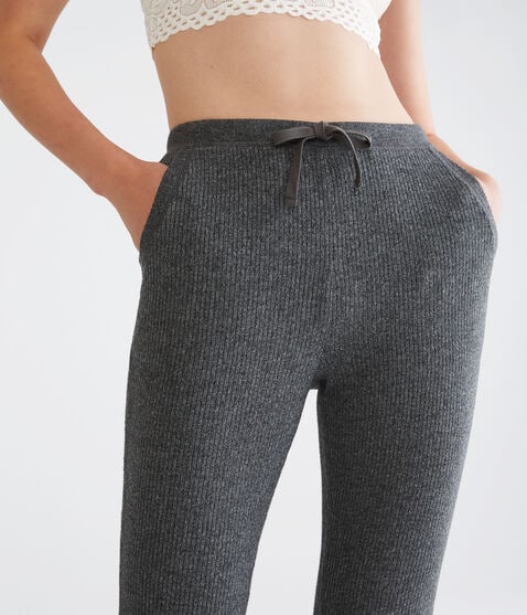 Flare High-Rise Fuzzy Rib Sleep Pants Flare High-Rise Fuzzy Rib Sleep Pants