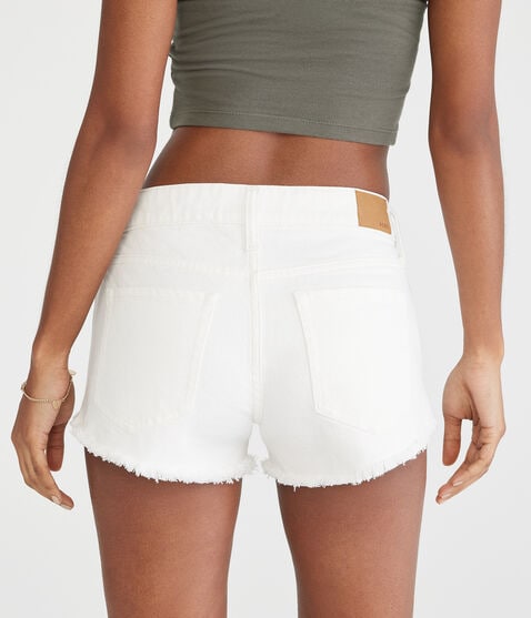 Vintage Low-Rise Denim Shorty Shorts