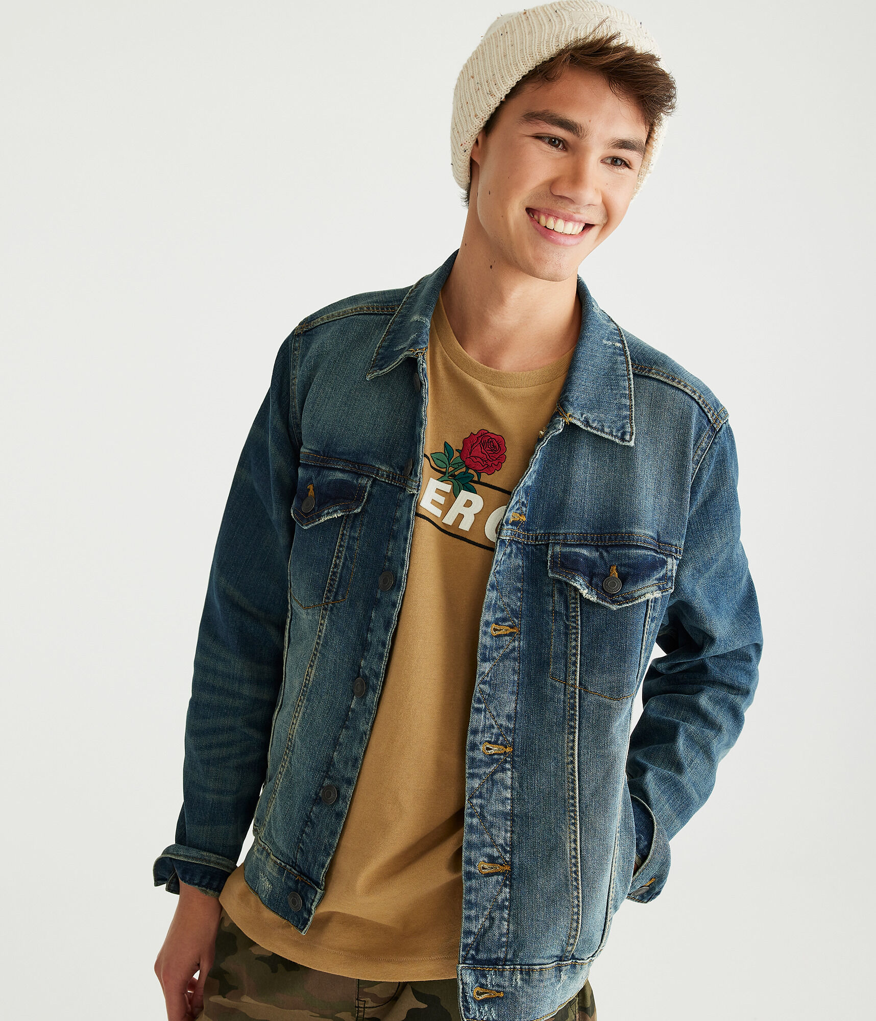 aeropostale black denim jacket