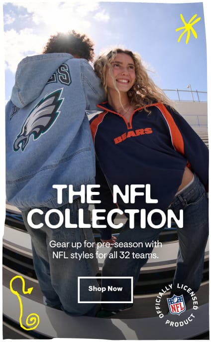 The Aero NFL Collection: Gear up for pre-season with NFL styles for all 32 teams. Shop Now