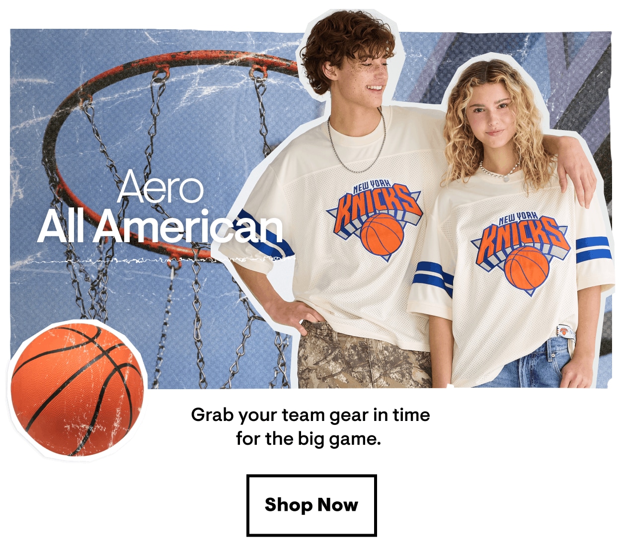 Aero All American: Your all-star wardrobe, unlocked. Gear up for game day.
