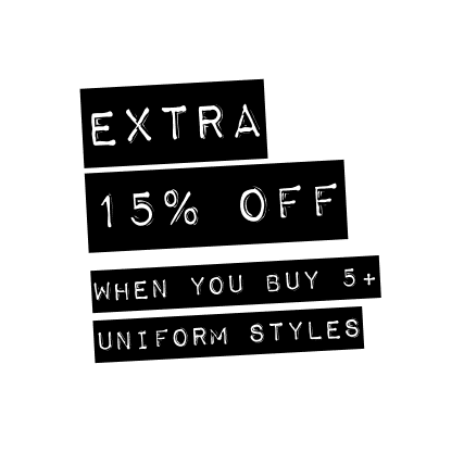 Extra 15% Off When You Buy 5+ Uniform Styles!