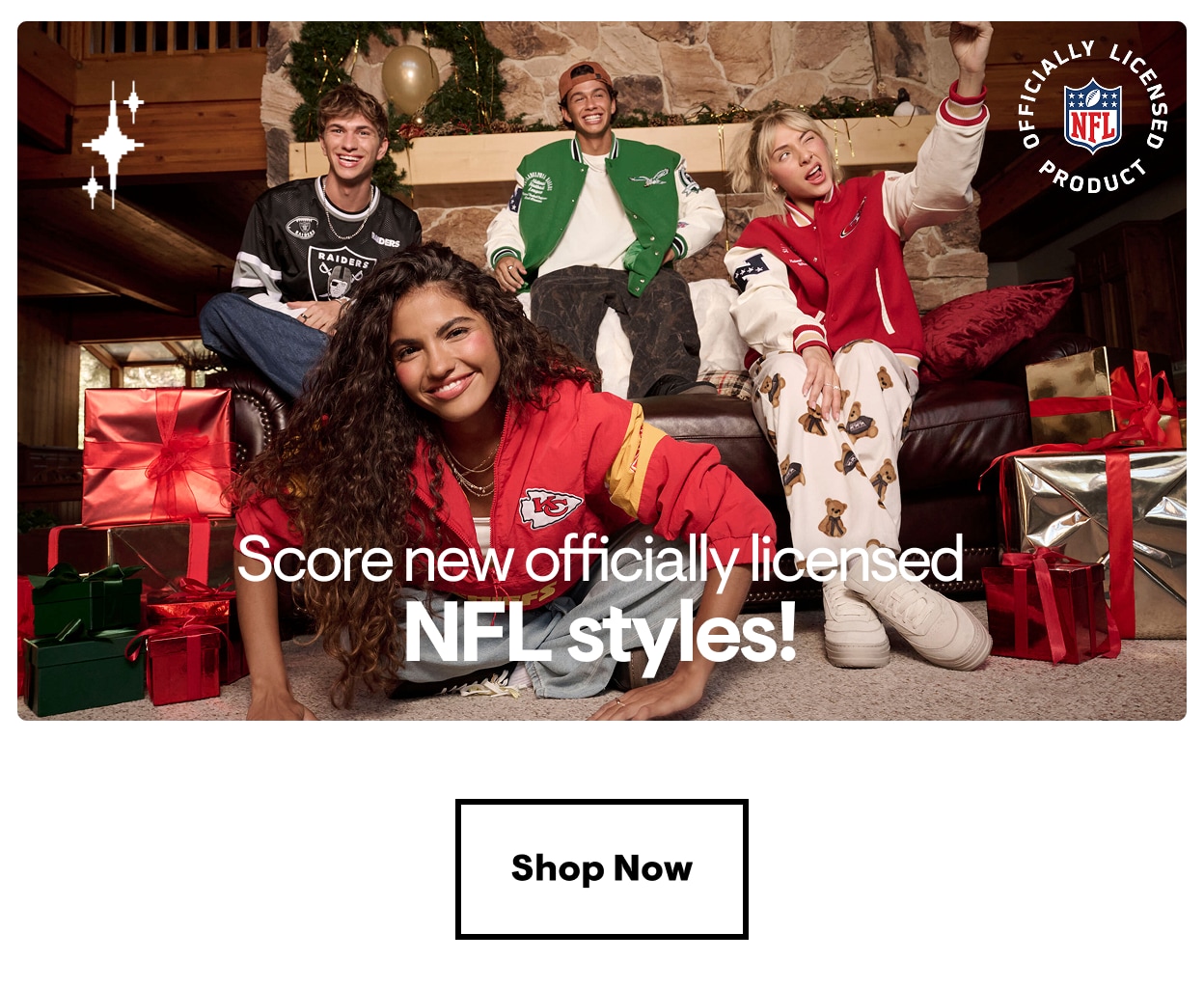 Score Officially Licensed NFL Styles! Shop Now