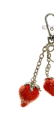 Strawberry Keychain