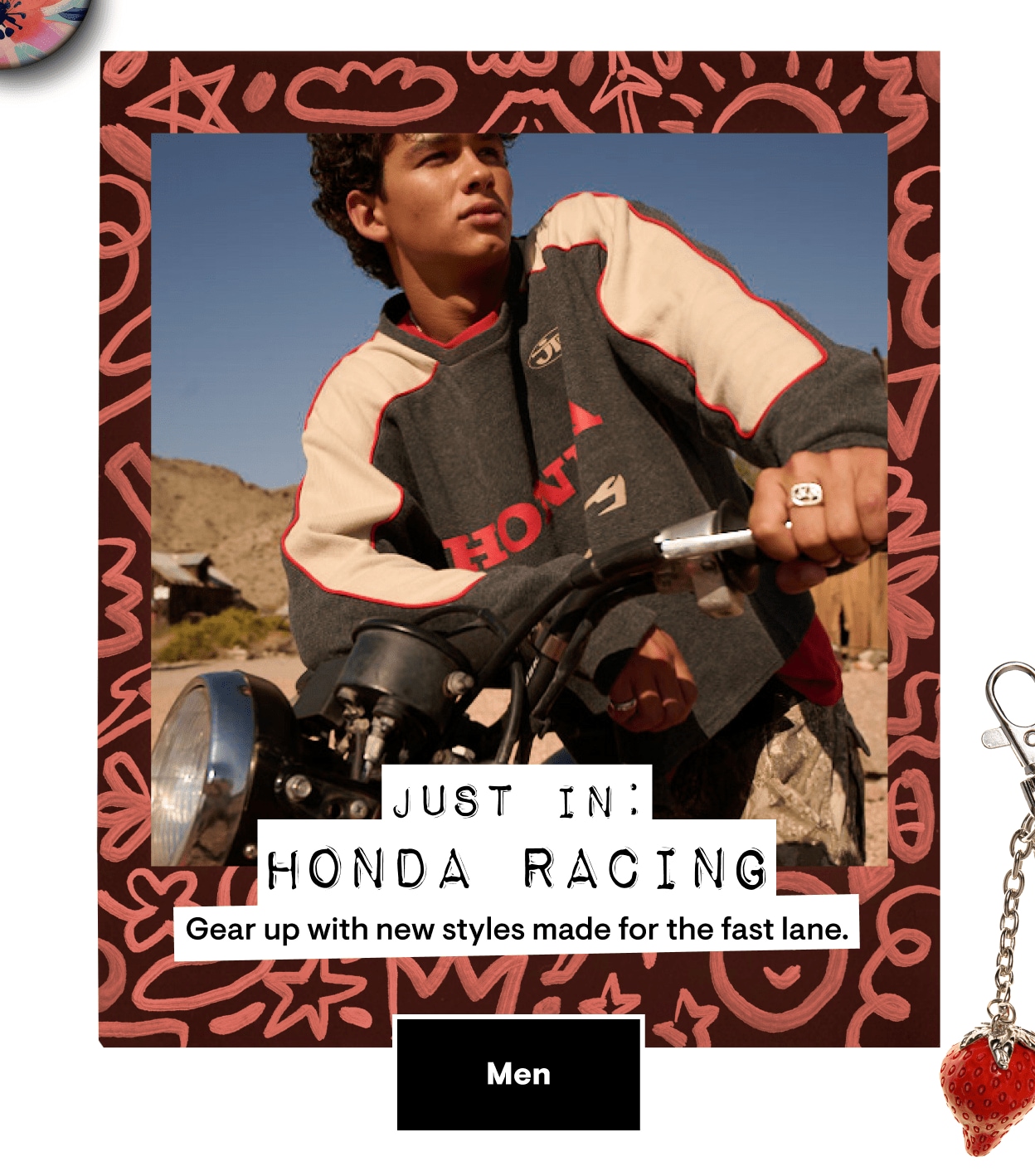 Just in: Honda Racing. Gear up with new styles for the fast lane. Shop Mens