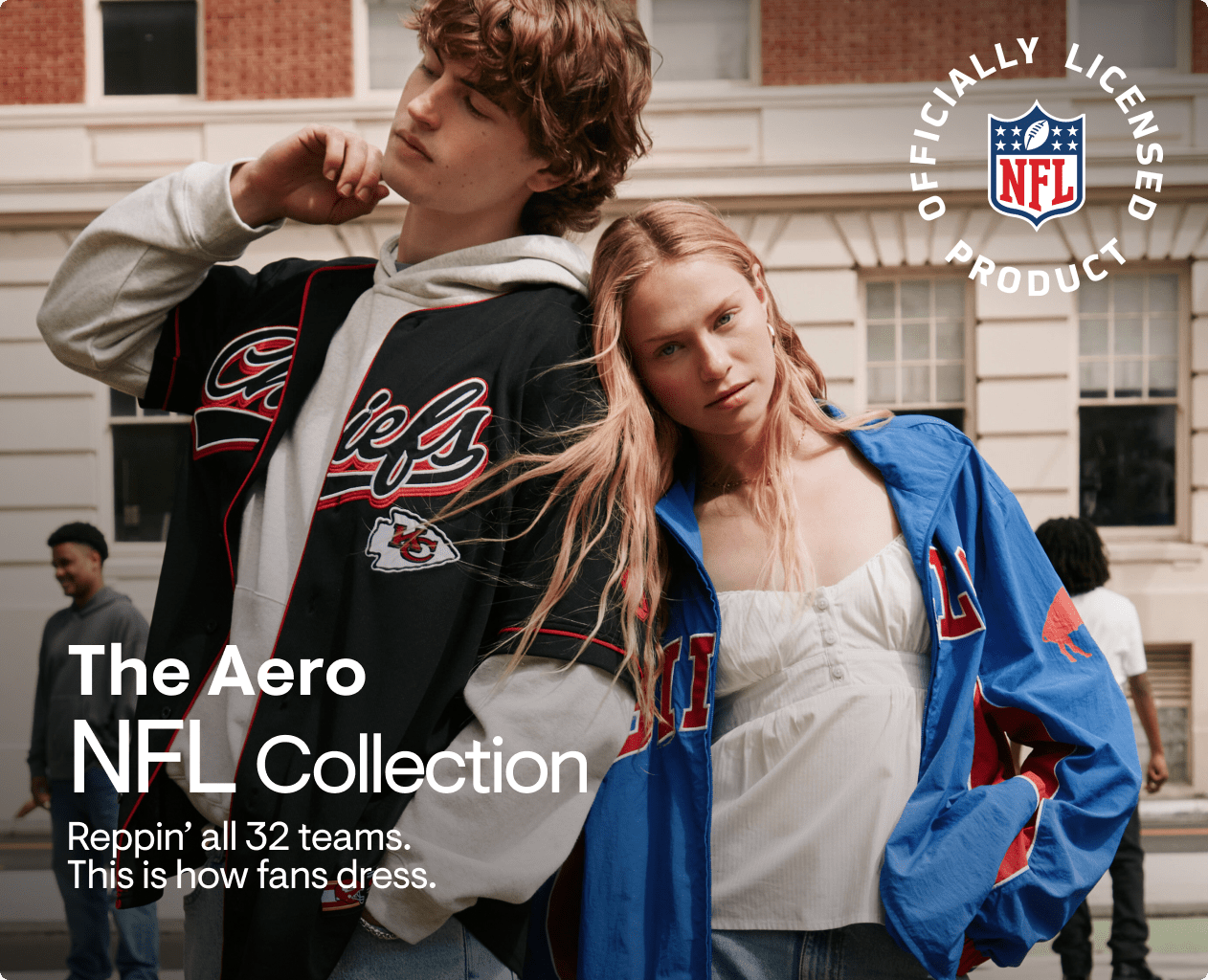 The Aero NFL Collection: Reppin' all 32 teams. This is how fans dress.