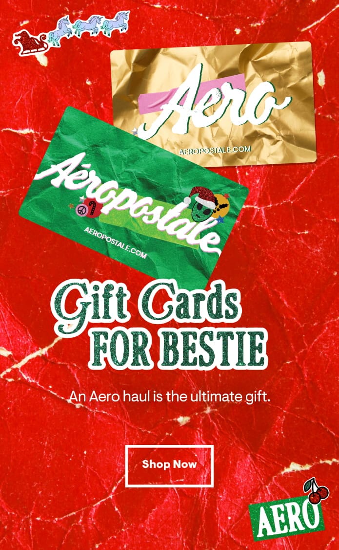 Gift cards for bestie- An aero haul is the ultimate gift - Shop now