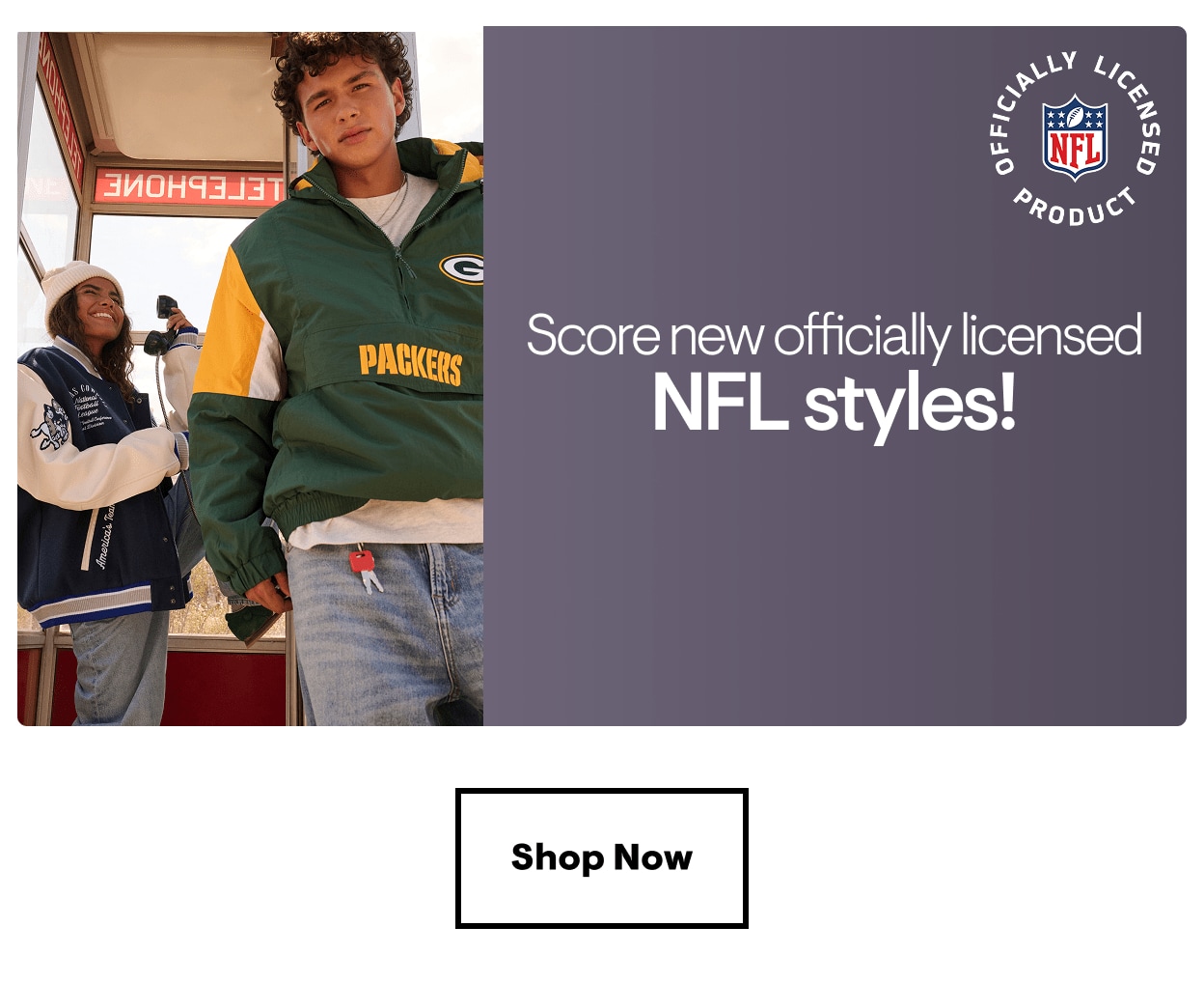 Score new officially licensed NFL styles!