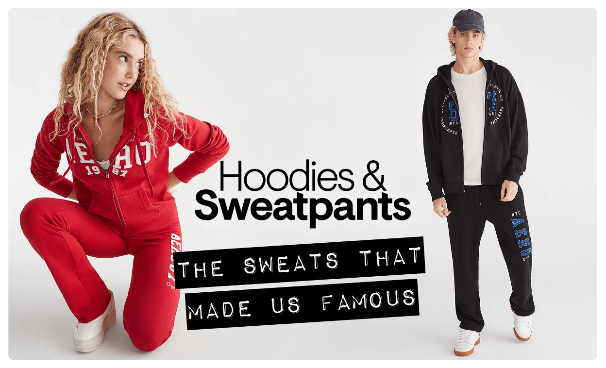 Hoodies & Sweatpants. The Sweats That Made Us Famous. Back in stock: the sets everyone's talking about. Shop Women's Shop Mens