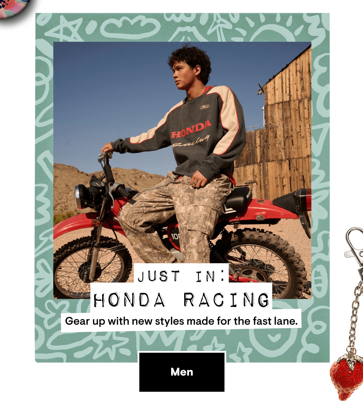Just in: Honda Racing. Gear up with new styles for the fast lane. Shop Mens