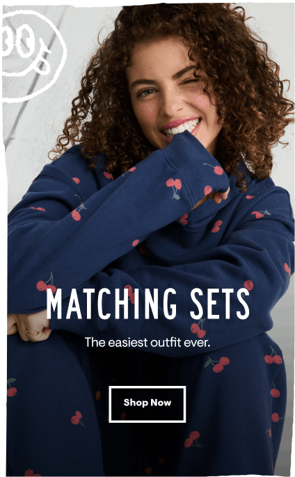 Matching Sets: The easiest outfit ever.  Shop Now