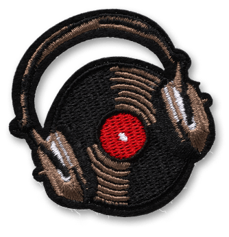 Record and Headphones