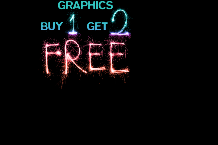Buy 1 Get 2 Free Graphic Tees!