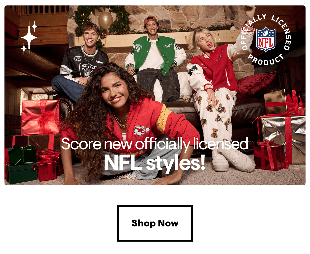 Score Officially Licensed NFL Styles! Shop Now