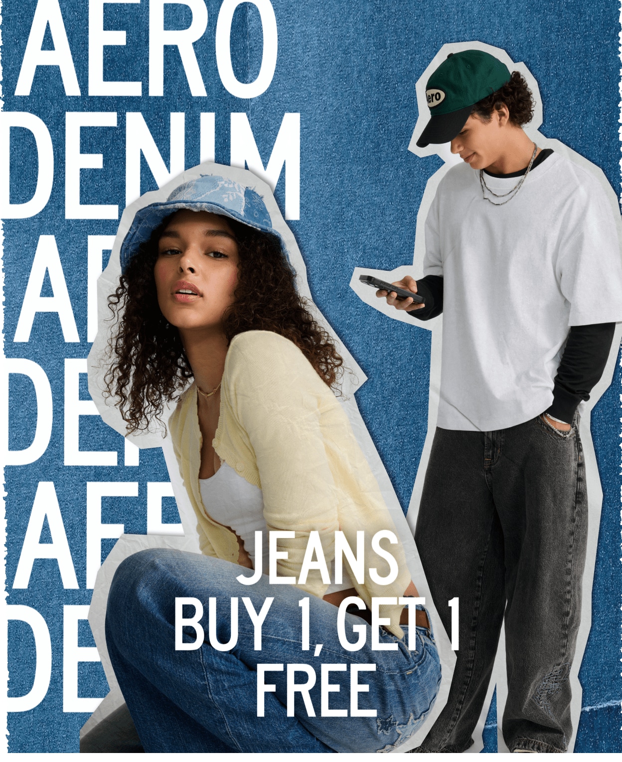 Jeans Buy 1, Get 1 Free. One for you, one for your bestie.