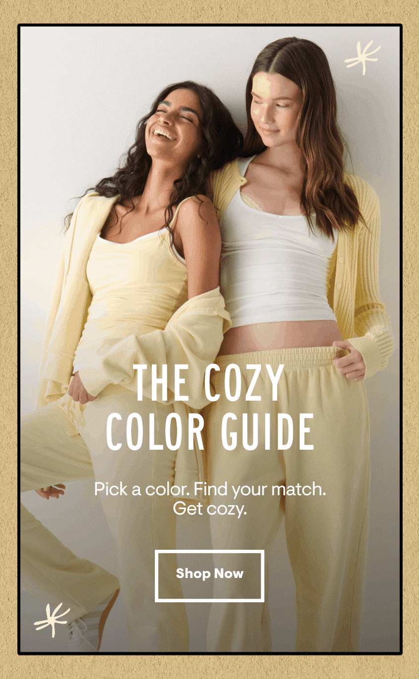 The Cozy Color Guide: Pick a color. Find your match. Get cozy. Shop Now