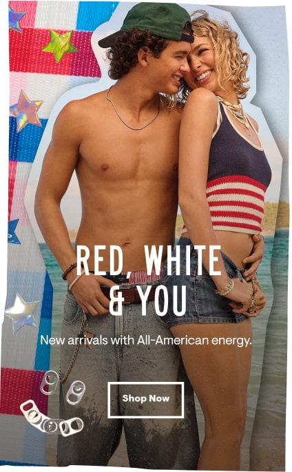 Red, White and You: New arrivals with All-American energy. Shop Now