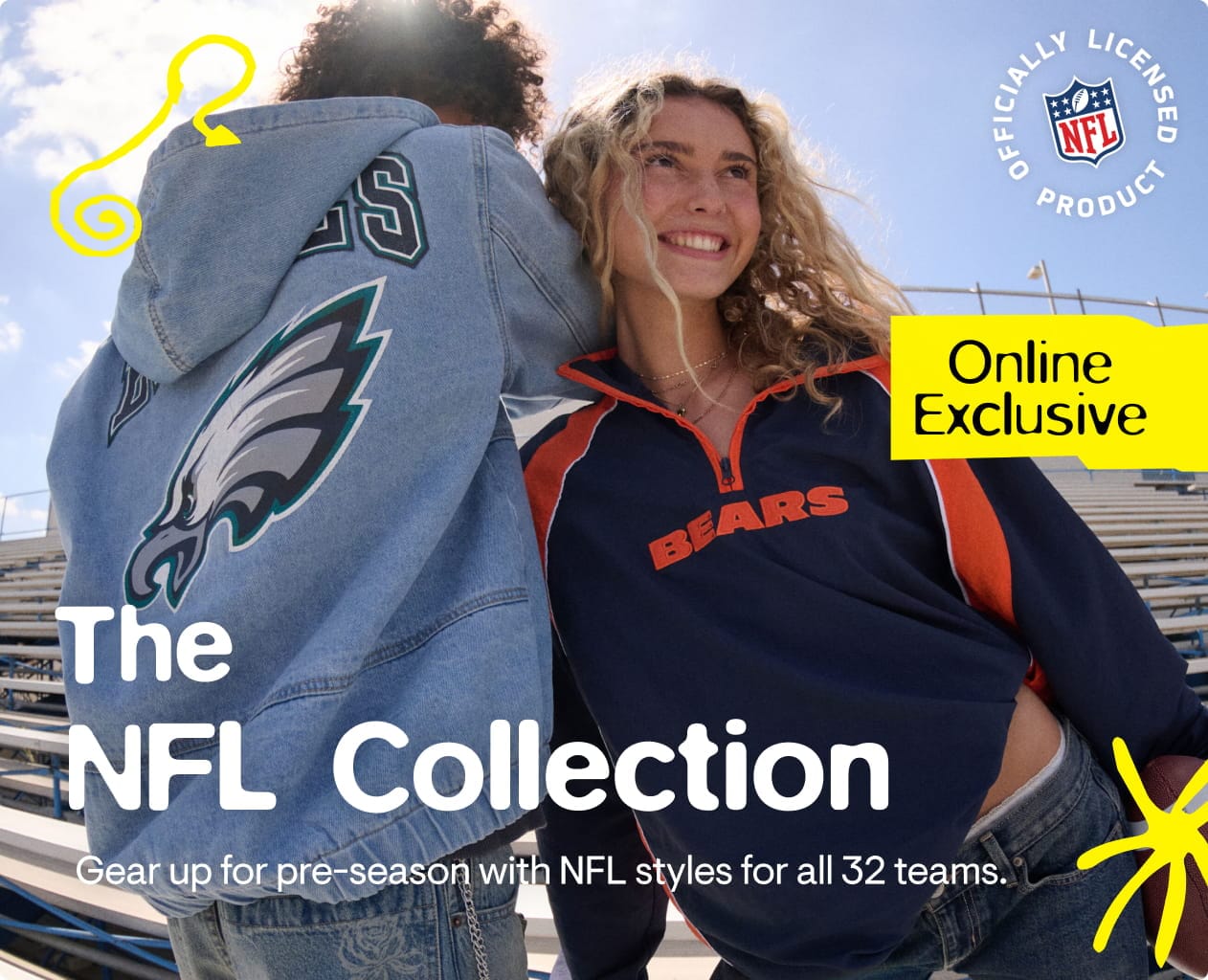 The Aero NFL Collection: Gear up for pre-season with NFL styles for all 32 teams.