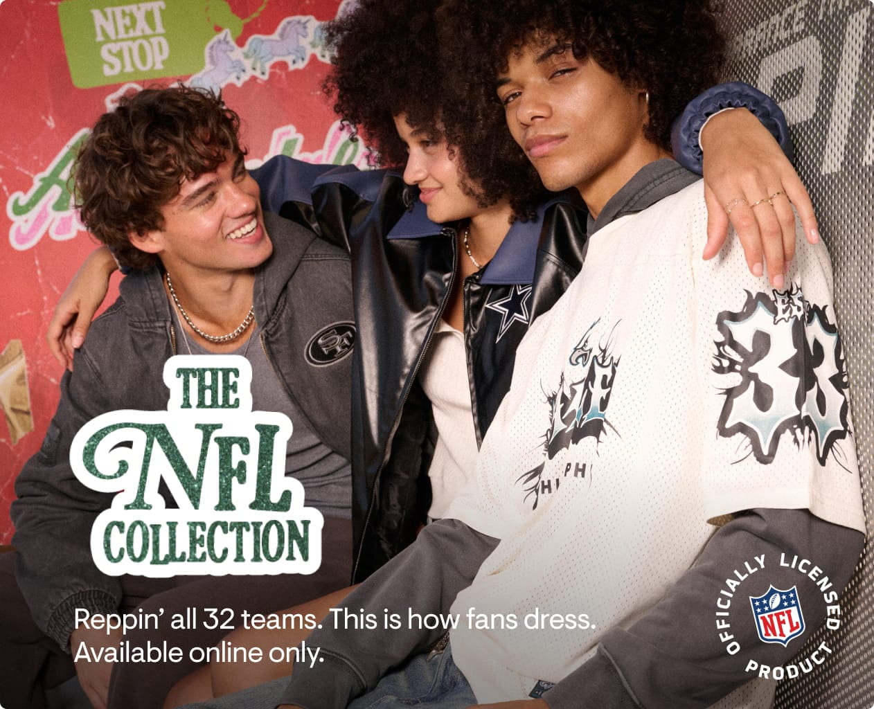 The NFL Collection: Rep your team with epic NFL styles.