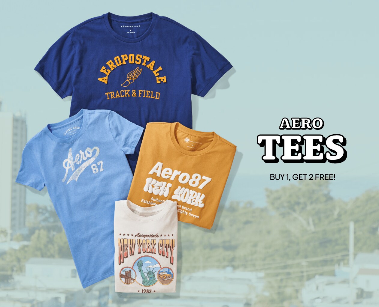 Aero Tees: Buy 1, Get 2 Free!