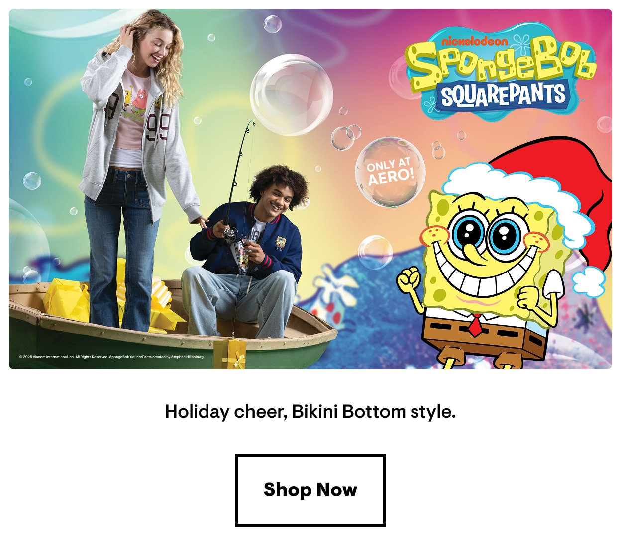 SpngeBob SquarePants: HOliday cheer, Bikini Bottom style. Shop Now