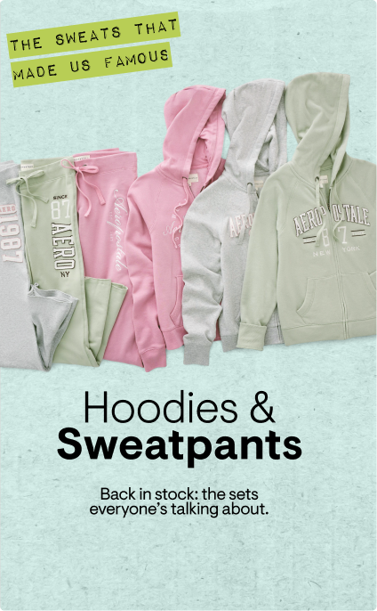 The Sweats That Made Us Famous! Hoodies and Sweatpants. Back in stock: the sets everyone's talking about.
